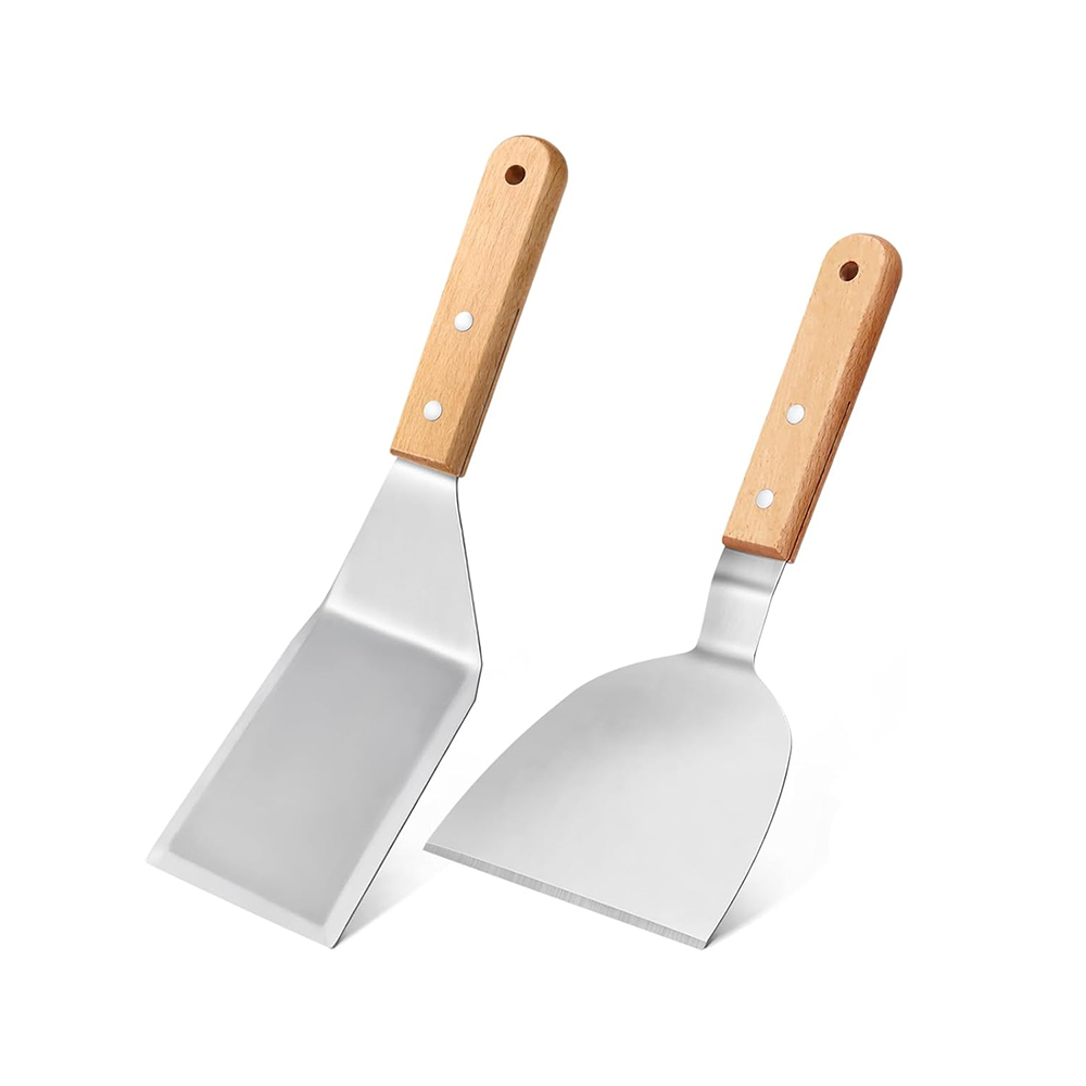 Okonomiyaki Spatula - LMETJMA 금속 주걱 세트 스테인리스 스틸