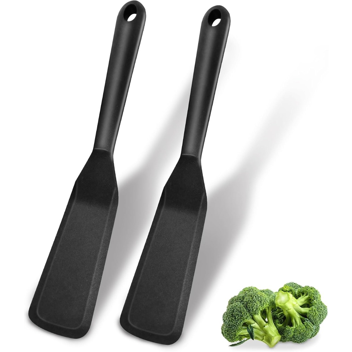 Okonomiyaki Spatula - 1개 식품 등급 실리콘 얇은 주걱,