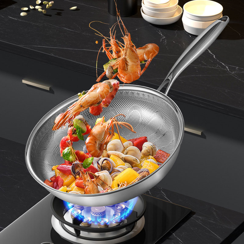 Egg Waffle Pan - 28cm 순수 티타늄 해머드 프로 프라이팬