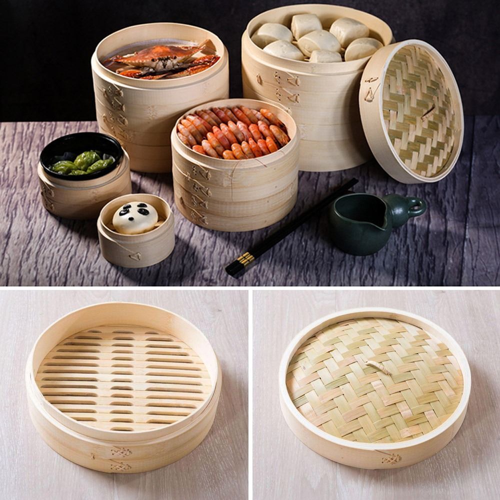 중국식 찜기, 뚜껑이 있는 대나무 찜기, 바오쯔, 만두 - Bao Steamer Bamboo 리뷰 및 가격