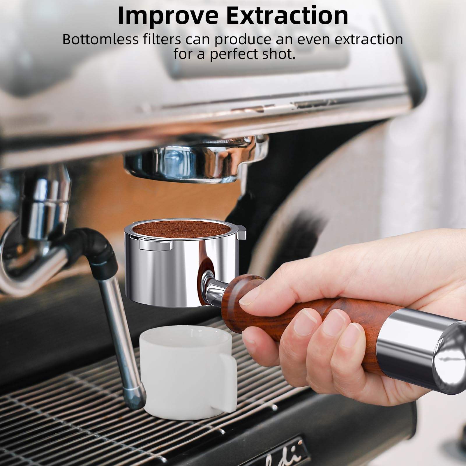 51mm 2이어 바텀리스 에스프레소 포터필터, 델롱기  - Delonghi Espresso Ecp3420 리뷰 및 가격